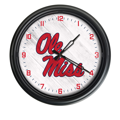 University of Mississippi Indoor/Outdoor LED Wall Clock