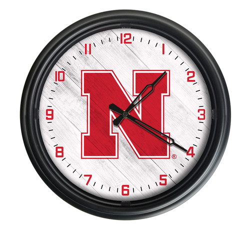 University of Nebraska Indoor/Outdoor LED Wall Clock