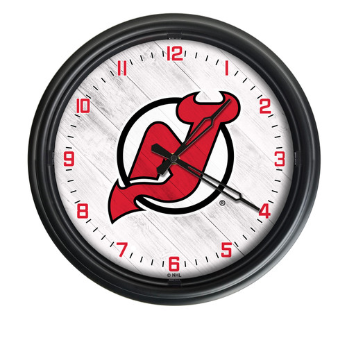 New Jersey Devils Indoor/Outdoor LED Wall Clock