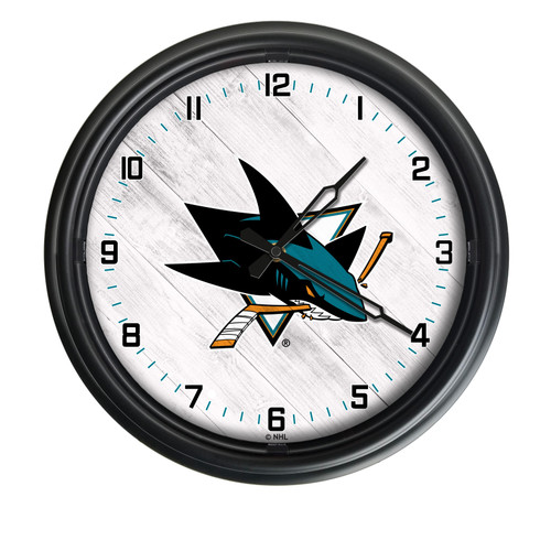 San Jose Sharks Indoor/Outdoor LED Wall Clock