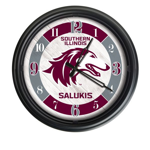 Southern Illinois University Indoor/Outdoor LED Wall Clock Image 1