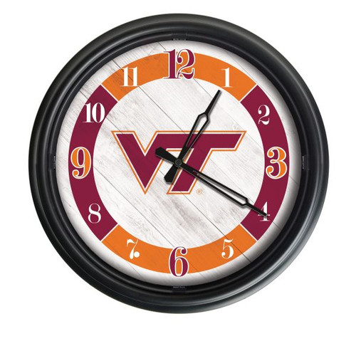 Virginia Tech University Indoor/Outdoor LED Wall Clock Image 1