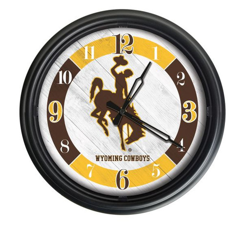 University of Wyoming Indoor/Outdoor LED Wall Clock Image 1