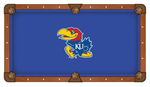 University of Kansas Pool Table Cloth by Hainsworth Image 1