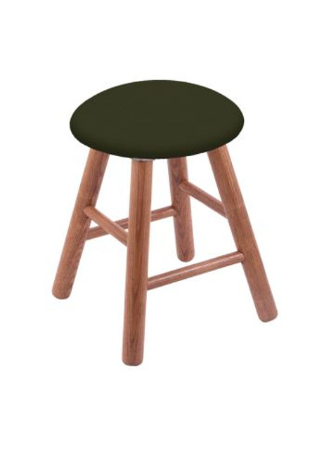 Vanity Stool - Oak Smooth Legs, Medium Finish, Canter Pine Seat Image 1