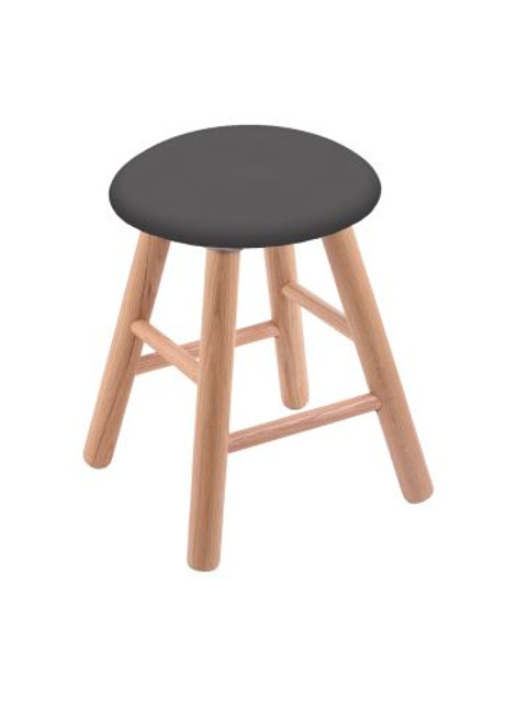 Vanity Stool - Oak Smooth Legs, Natural Finish, Canter Storm Seat Image 1