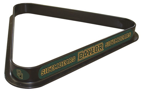 Baylor Pool Rack w/ Bears Logo - Billiard Triangle Image 1