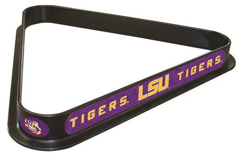 LSU Pool Rack w/ Tigers Logo - Billiard Triangle Image 1