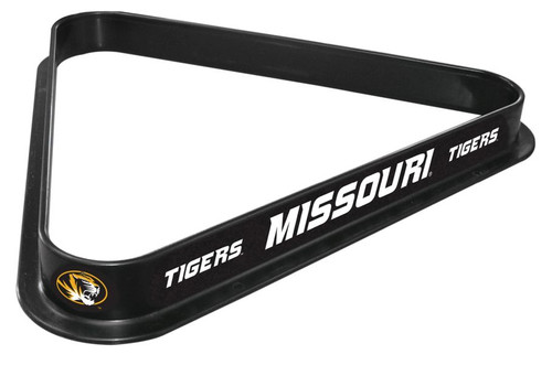 Missouri Pool Rack w/ Tigers Logo - Billiard Triangle Image 1