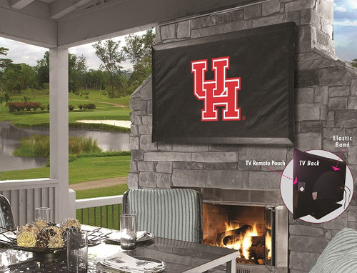 Houston Outdoor TV Cover w/ Cougars Logo