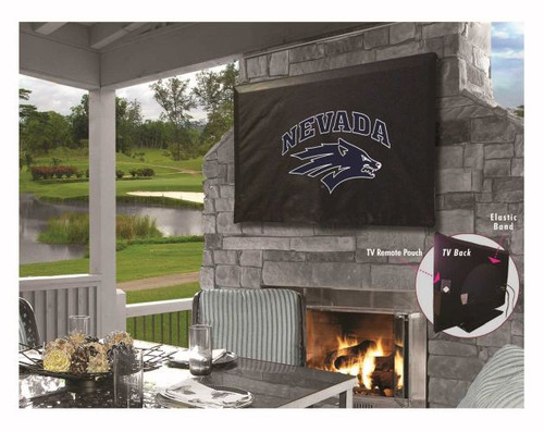 Nevada Outdoor TV Cover w/ Wolf Pack Logo Image 1