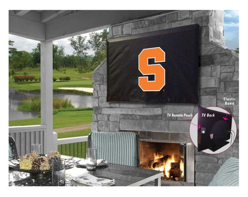 Syracuse Outdoor TV Cover w/ Orange Logo Image 1