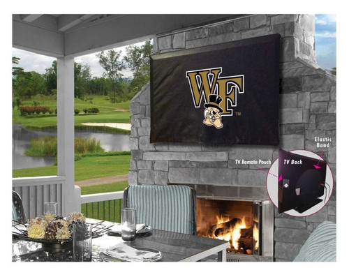 Wake Forest Outdoor TV Cover w/ Demon Deacons Logo Image 1