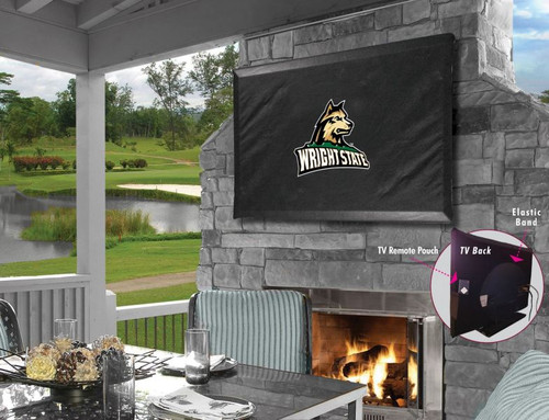 Wright State Outdoor TV Cover w/ Raiders Logo Image 1