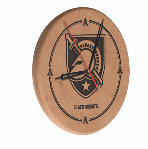 US Military Academy Solid Wood Engraved Clock