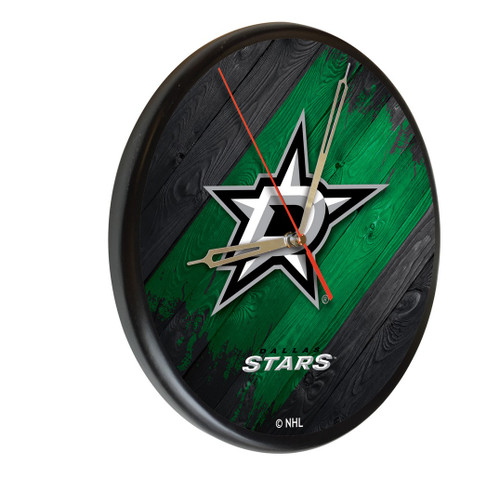 Dallas Stars Solid Wood Clock Image 1