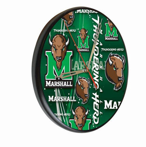 Marshall University Solid Wood Clock Image 1