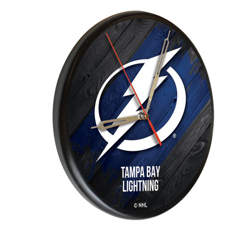 Tampa Bay Lightning Solid Wood Clock Image 1