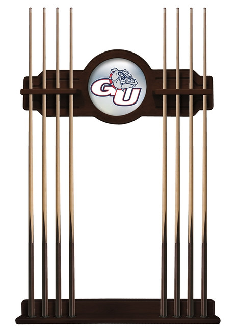 Gonzaga Cue Rack w/ Officially Licensed Team Logo (English Tudor) Image 1