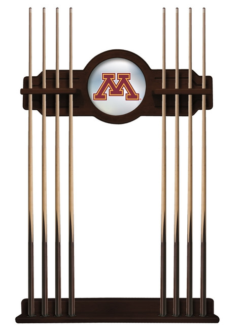 University of Minnesota Cue Rack w/ Officially Licensed Team Logo (English Tudor) Image 1