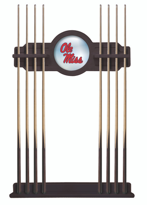 University of Mississippi (Ole Miss) Cue Rack w/ Officially Licensed Logo (English Tudor) University of Mississippi (Ole Miss) Cue Rack w/ Officially Licensed Logo (English Tudor)