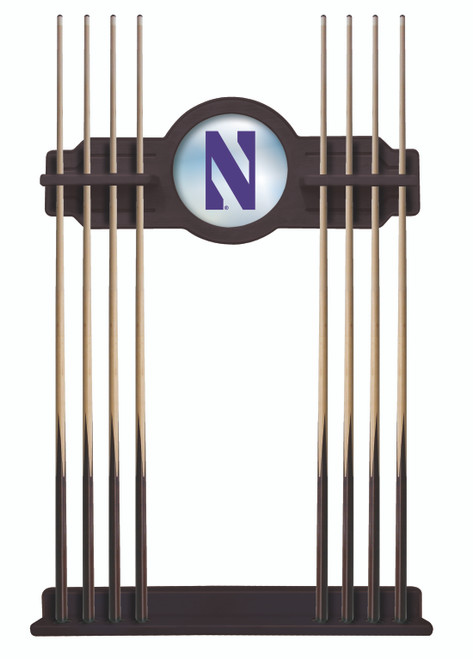 Northwestern University Cue Rack w/ Officially Licensed Team Logo (English Tudor) Northwestern University Cue Rack w/ Officially Licensed Team Logo (English Tudor)