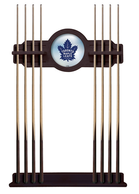 Toronto Maple Leafs Cue Rack w/ Officially Licensed Team Logo (English Tudor) Image 1