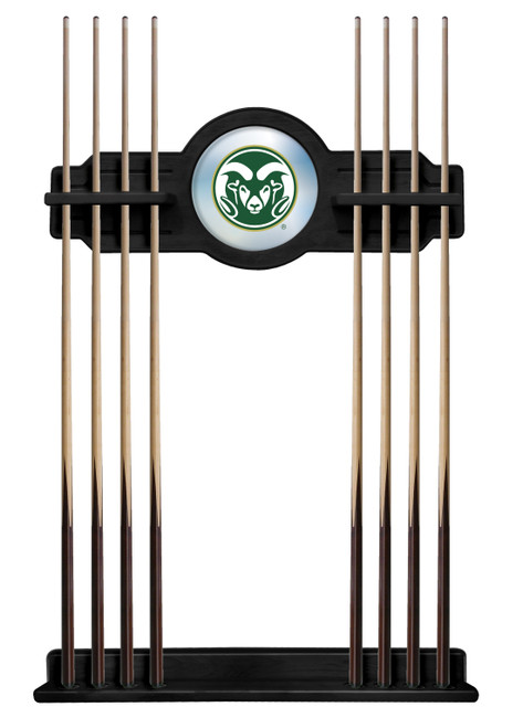 Colorado State University Cue Rack w/ Officially Licensed Team Logo (Black) Image 1