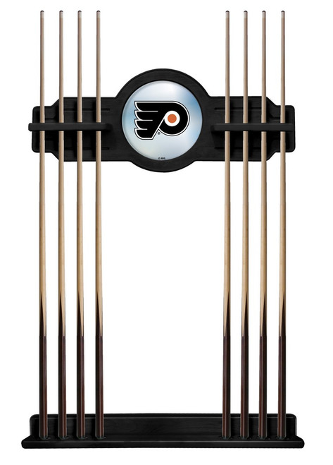 Philadelphia Flyers Cue Rack w/ Officially Licensed Team Logo (Black) Image 1