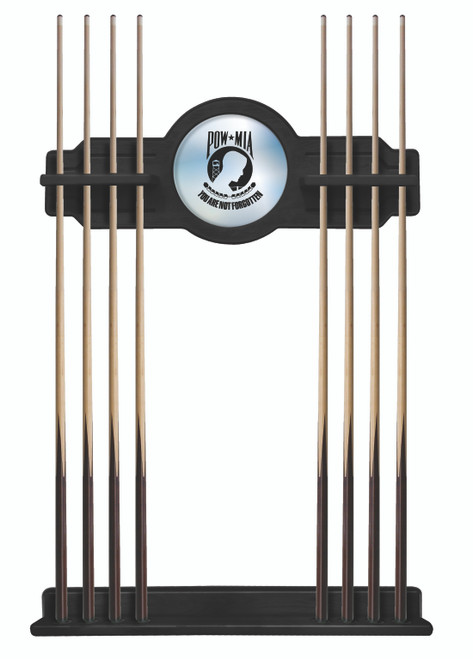 POW-MIA Cue Rack w/ Officially Licensed Team Logo (Black)