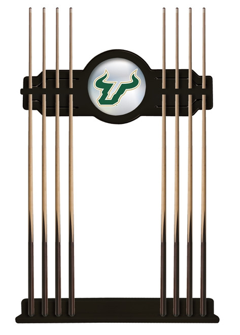 University of South Florida Cue Rack w/ Officially Licensed Team Logo (Black) Image 1