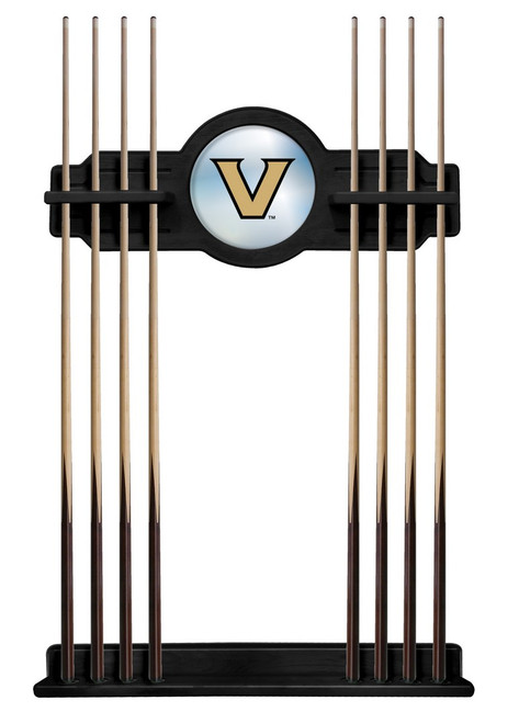 Vanderbilt University Cue Rack w/ Officially Licensed Team Logo (Black) Image 1
