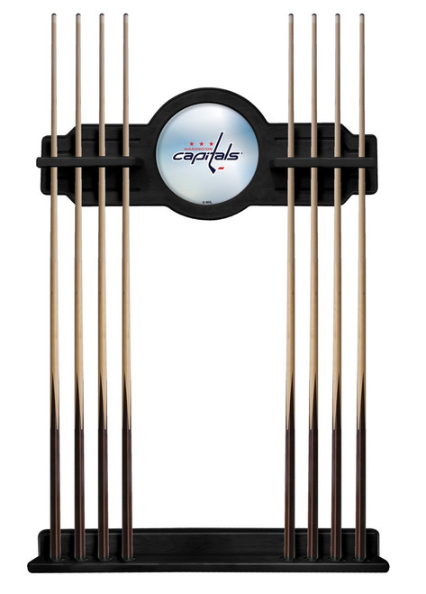 Washington Capitals Cue Rack w/ Officially Licensed Team Logo (Black) Image 1