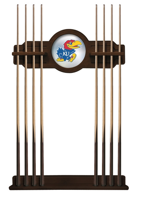 University of Kansas Cue Rack w/ Officially Licensed Team Logo (Navajo) Image 1