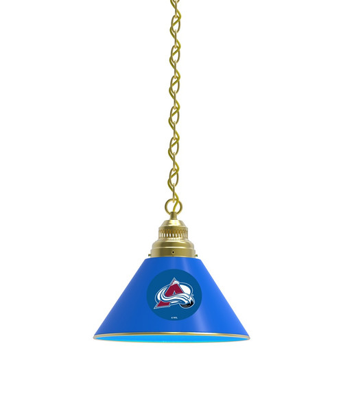 Colorado Billiard Light w/ Avalanche Logo - Pendant (Brass) Image 1