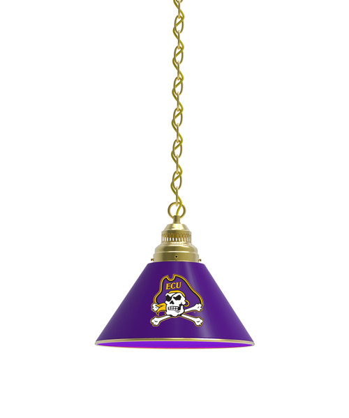 East Carolina Billiard Light w/ Pirates Logo - Pendant (Brass) Image 1