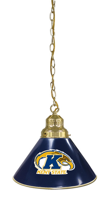 Kent State Billiard Light w/ Golden Flashes Logo - Pendant (Brass) Image 1