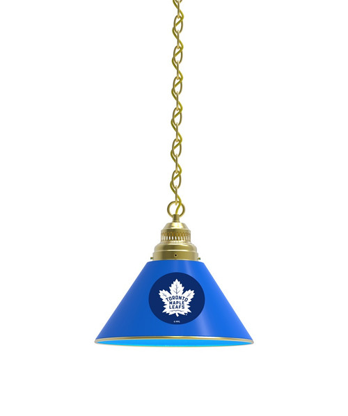 Toronto Billiard Light w/ Maple Leafs Logo - Pendant (Brass) Image 1