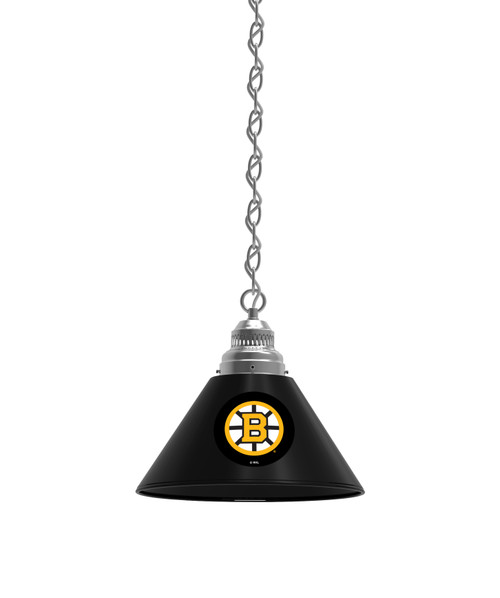 Boston Billiard Light w/ Bruins Logo - Pendant (Chrome)