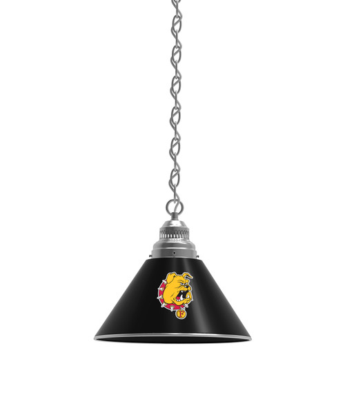 Ferris State Billiard Light w/ Bulldogs Logo - Pendant (Chrome) Image 1