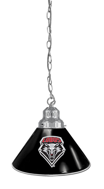 New Mexico Billiard Light w/ Lobos Logo - Pendant (Chrome) Image 1