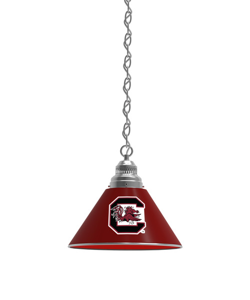 South Carolina Billiard Light w/ Gamecocks Logo - Pendant (Chrome) Image 1