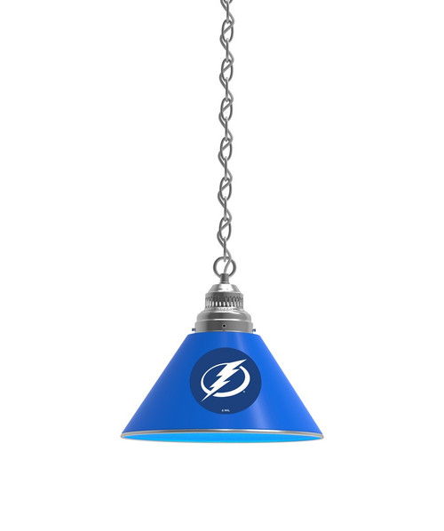 Tampa Bay Billiard Light w/ Lightning Logo - Pendant (Chrome) Image 1