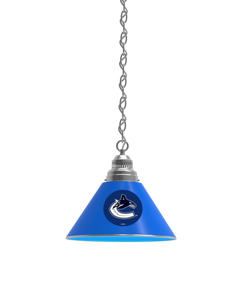 Vancouver Billiard Light w/ Canucks Logo - Pendant (Chrome) Image 1