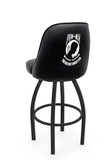 L048 Logo Grizzly POW/MIA Swivel Counter Stool