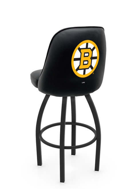 L048 Logo Grizzly Boston Bruins Swivel Counter Stool