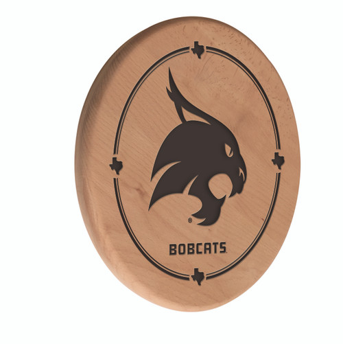 Texas State University Laser Engraved Solid Wood Sign Texas State University Laser Engraved Solid Wood Sign