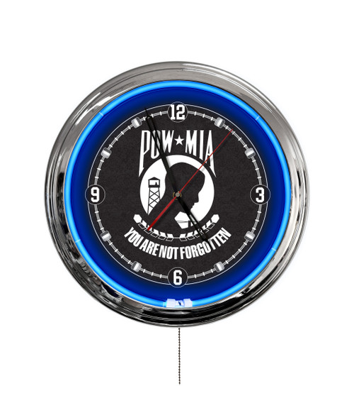 POW/MIA LED Wall Clock
