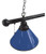 Plain Royal Blue Billiard Light w/ Royal Blue Color - 3 Shade (Black) Image