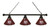 Texas A&M Billiard Light w/ Aggies Logo - 3 Shade (Black) Image 1